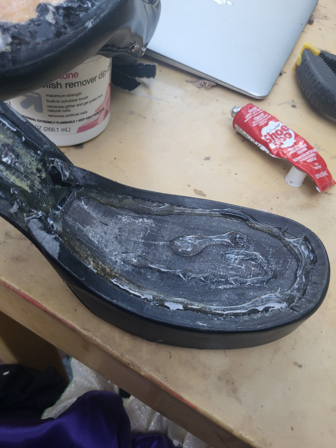 Repairing Soles With Shoe Goo, I don't know what it is abou…