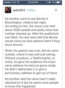 chriskissglitter:  Please understand 🙌🏾😁 feel the bern