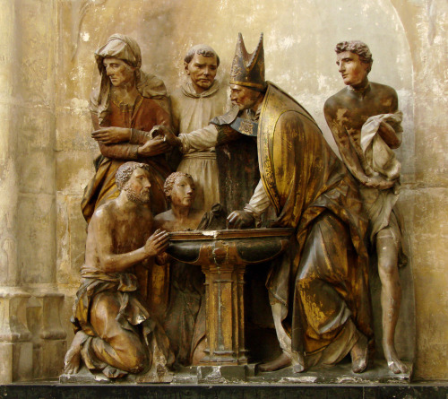  The baptism of Saint Augustine, 1549. Cathédrale Saint-Pierre-et-Saint-Paul de Troyes