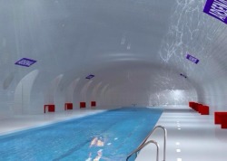 provocatize:  -Abandoned underground station in Paris converted into a pool