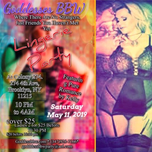 Join Goddesses BBW Party to our Brooklyn location, 274 Colony, 274 4th Ave., Brooklyn, NY 11216 Satu