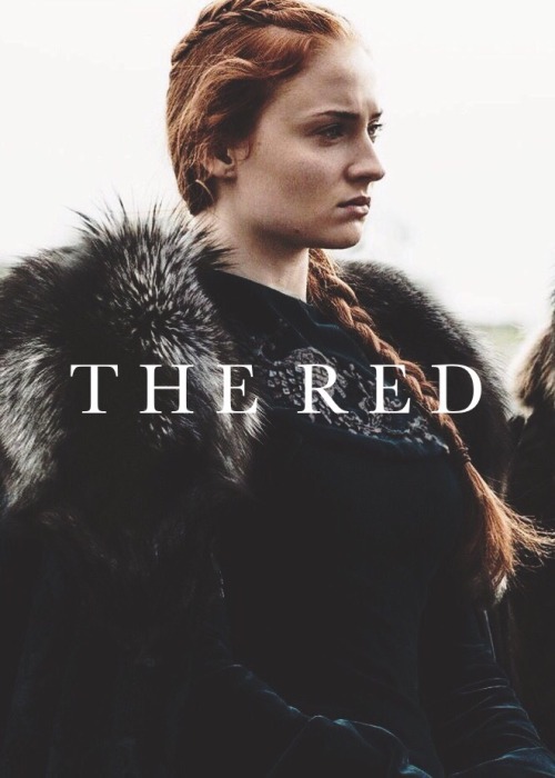 sansaclgane: she is the r e d w o l f, the queen in the north.♛ insp.