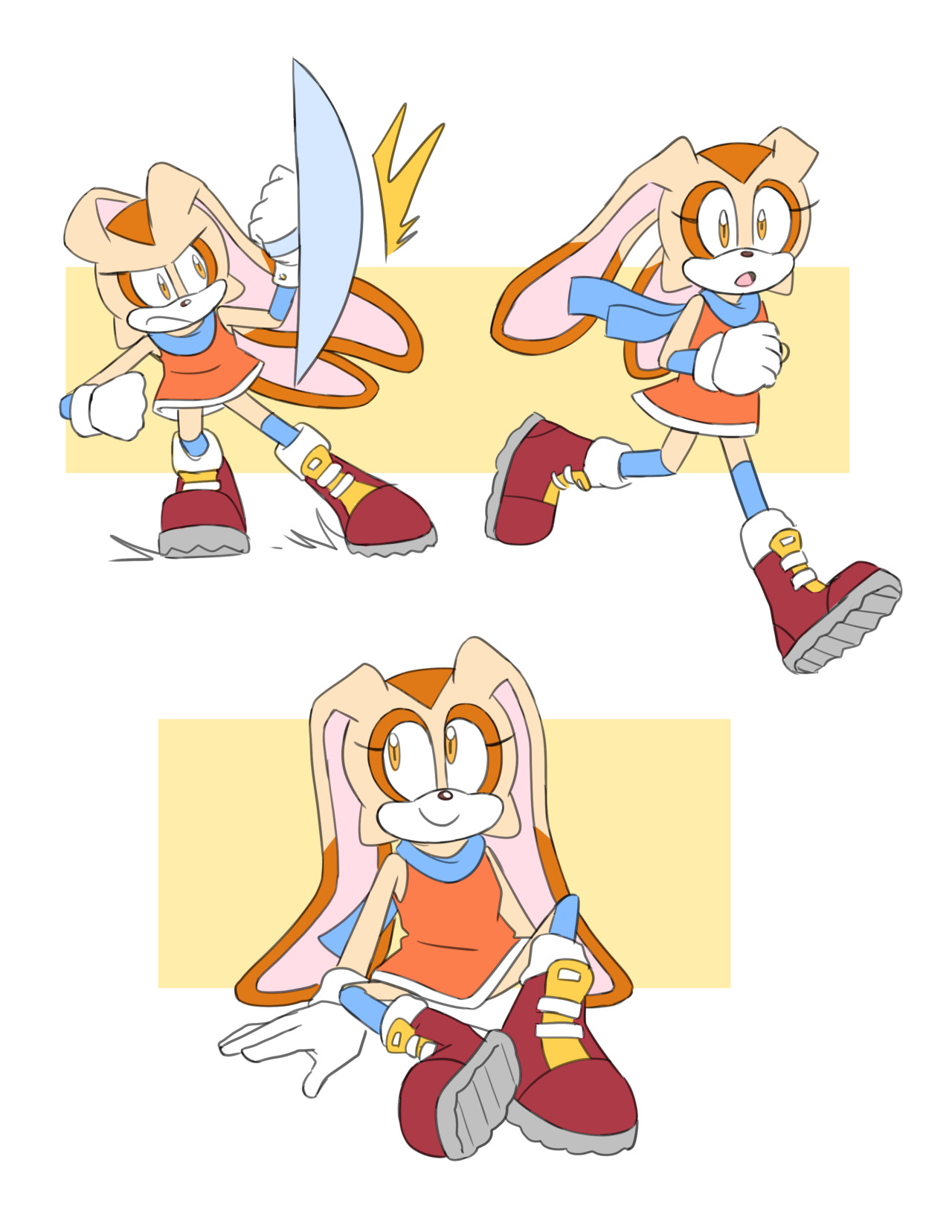 Adult cream the rabbit