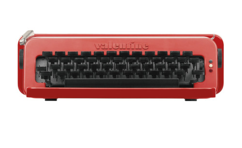 Ettore Sottsass, portable typewriter Valentine, 1969. ABS plastic casing. For Olivetti, Italy. Via S
