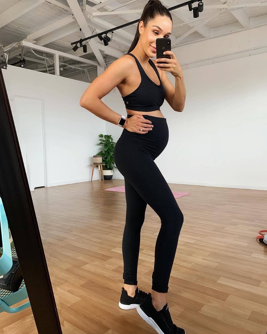 I’ve been wearing beyond yoga maternity leggings (the most comfortable ...