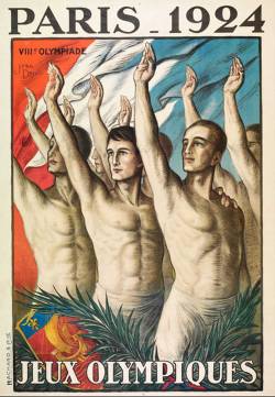 historyinposters:  French poster for Olympics games in 1924 