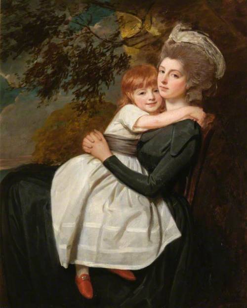 Mrs Stratford Canning, née Mehetebel Patrick (1777–1831), with Her Daughter Elizabeth, George Romney
