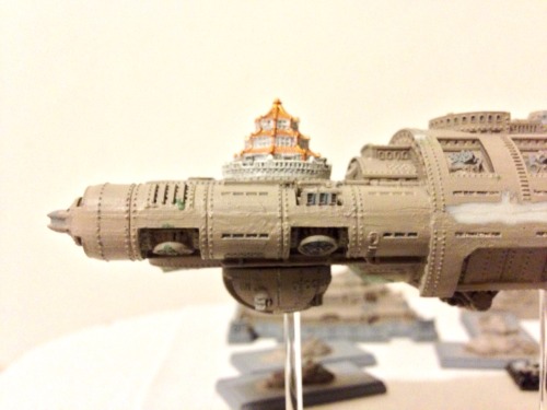 I did the thing, so here’re some progress shots of Ghost Fleet Ankō’s flagship, the Takiyasha.