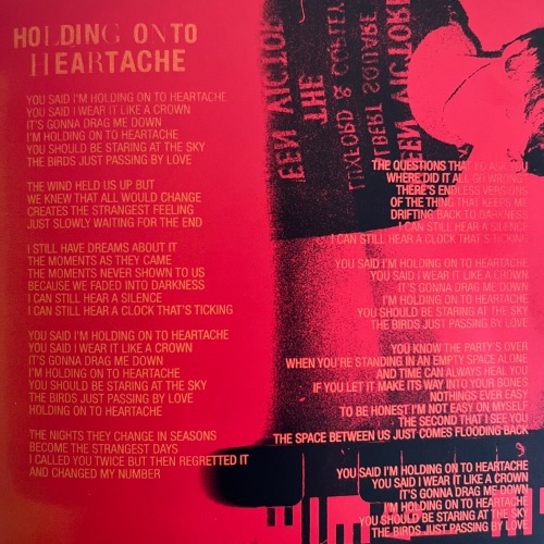 FAITH IN THE FUTURE; LYRIC BOOKLET