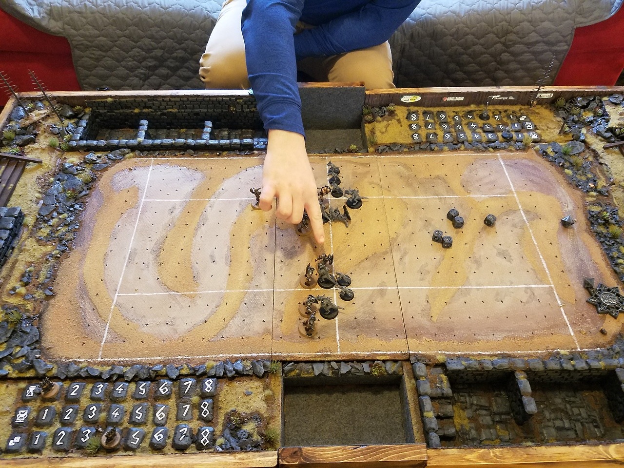 warhammer40ksparetime:  Few extra pics of the Blood Bowl pitch.