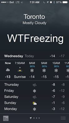 WTFreezing is exactly right