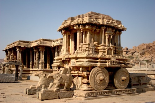 (via The famous Chariot of Hampi, a photo from Karnataka, South | TrekEarth)Hampi, India