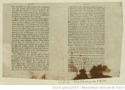 needsmoreresearch:Copies of L’Ami du Peuple stained with Marat’s blood.
