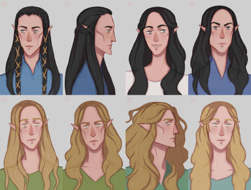 Throwback Thursday with more art comparisons! (early 2019 vs. late 2019-2020)The Fëanturi and Nienna
