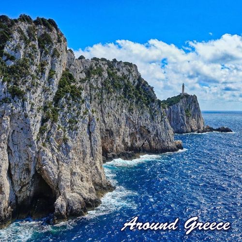 The stunning Cape Doukato in the Vasiliki region of Lefkada. It is said that the lighthouse, which w