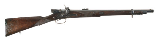 The Calisher and Terry breechloading bolt action carbine,Produced between 1860 and 1870, the Calishe