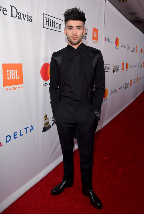 keepingupwithzayn: Zayn attends the Clive Davis and Recording Academy Pre-GRAMMY Gala and GRAMMY Sal