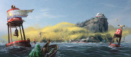 fyeahfallout: (via ArtStation - Fallout 4: Arriving at Far Harbor, Ilya Nazarov)