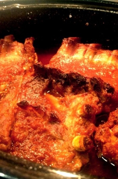 Oven Ribs Recipe
Pork spareribs are browned, then roasted in a rich red sauce until fork tender. An easy recipe that yields delicious results.