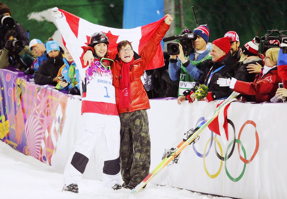 sidneycrosbay:  Alexandre Bilodeau and his brother, Frédéric. 
