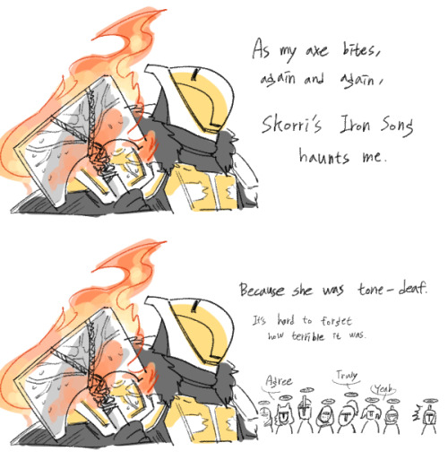 lotusshim554:  freaking love new   Grimoire   story about Iron lords. Wonder how Lady Efrideet   threw Saladin like a javelin, even he was full-armed  