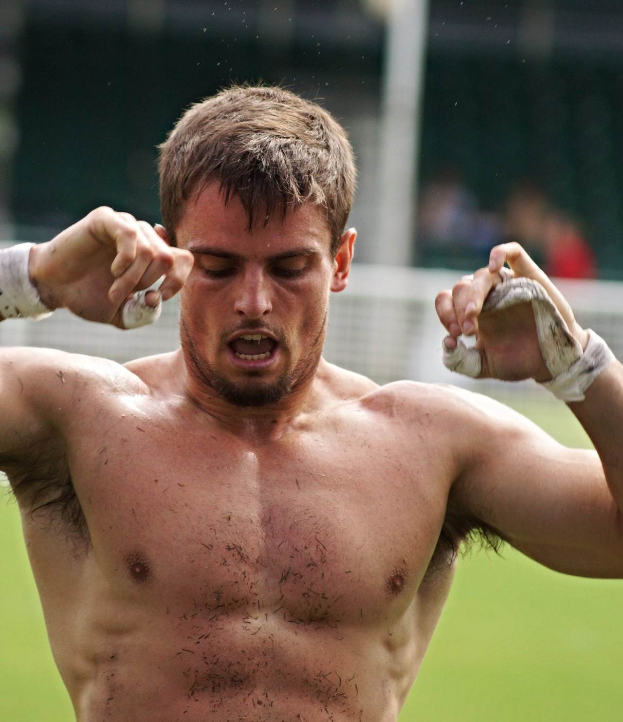 hairypitparadise:  DAMN!!!!!!  Look how long his pit hair is!!!!!  Fuck!!!!!! 