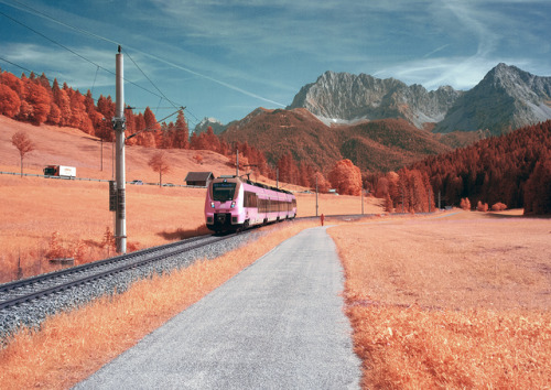 Some of the infrared photographs from hiking in the region of Germany’s highest mountain, the Zugspi