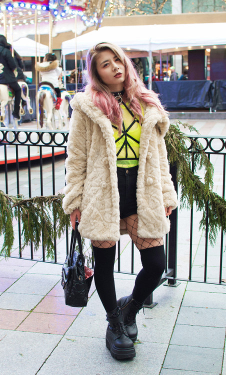 lovelyblasphemy: coat: Liz Lisa リズリサ harness: Flash You and Me top: Roma, Honey Punch, @dollskill sh