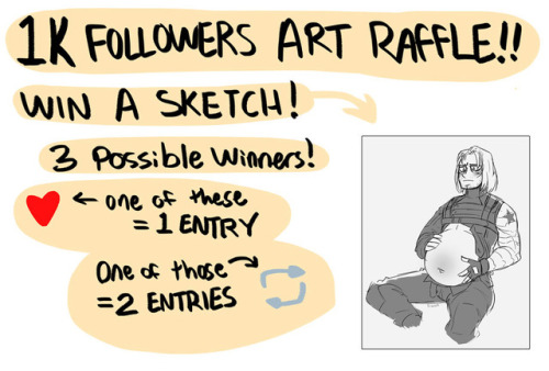 fronomo: To celebrate 1K followers, we’re doing an art raffle! One like = one entryOne reblog = two 