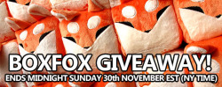 furryrevival:  mamath:  Mamath’s BOXFOX GIVEAWAY Just in time for the holiday season, here’s a Boxfox plush giveaway/promo! The giveaway period ends November 30th, midnight EST (New York time). You can refer to this countdown if you’re bad at time