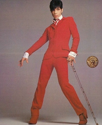 femmequeens:  Prince photographed by Richard Avedon, Gianni Versace Spring/Summer 1996 