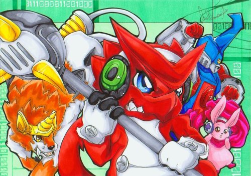 brave-new-digital-world:  Digimon Xros Wars by *HisuiVirus