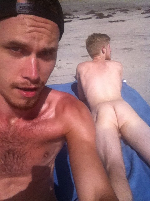 blakelupoxxx:  Went to the nude beach today had heaps of fun getting my tan on and checking out the occasional hottie