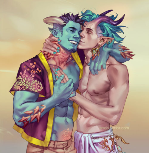 Astes and Simon for OC kiss week &lt;3
