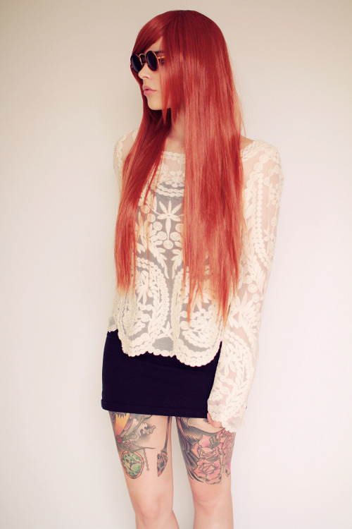 xthecoldfrontx:  instagram: thesoundofbreakingup xthecoldfrontx.tumblr.com shirt from https://marketplace.asos.com/boutique/littlebylittle?WT.ac=redirect|littlebylittle glasses from http://www.giantvintage.com/ wig from http://www.prettyland.eu/ 