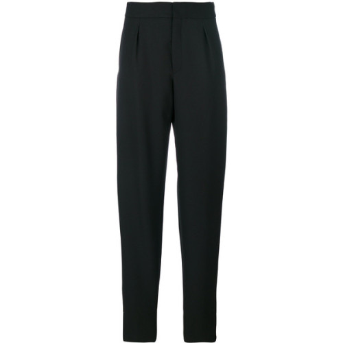 Saint Laurent tapered high waist trousers ❤ liked on Polyvore (see more high rise pants)