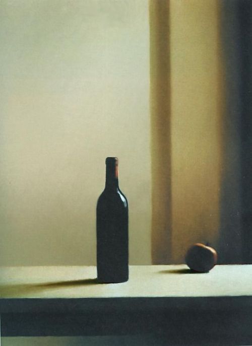 move-and-still:Gerhard Richter, Flasche mit Äpfeln [Bottle with Apple] (663-6) 1988