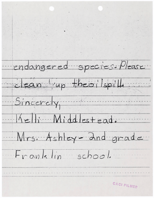 25 years ago today: the Exxon Valdez oil spill todaysdocument: &ldquo;Dear Sir, I am very sorr