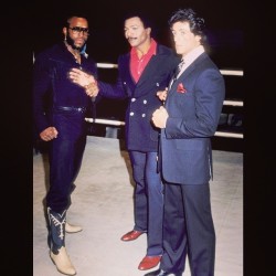 Oldschool cool! Those cowboy boots though! #mrt #slystone #cantrememberhisname #apollocreed #instaphoto