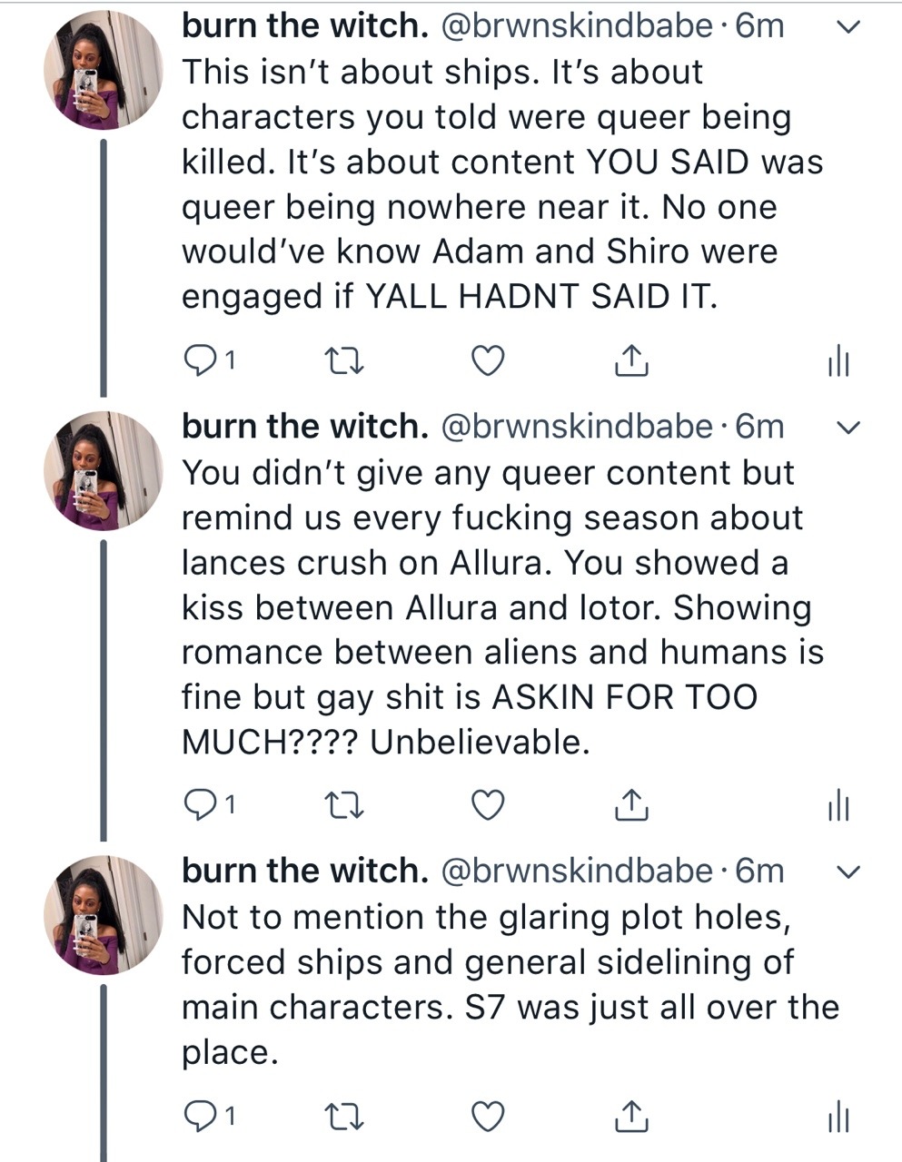 ablvckgoddess:I usually don’t rant about vld but Bex’s comments and Joaquim co-signing