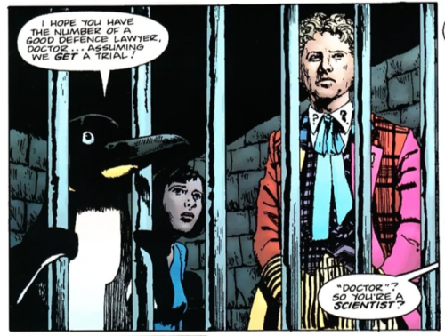 hiswholebohemiansoul:So in the Doctor Who comics… the Doctor and Peri travel with Frobisher&h