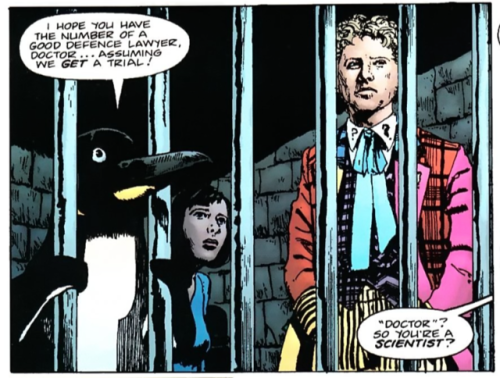 hiswholebohemiansoul:So in the Doctor Who comics… the Doctor and Peri travel with Frobisher… a shape