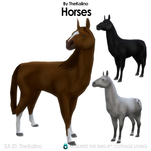 Horses for Cottage LivingThe pack includes 3 Horses. I also work on other animals and I really hope 