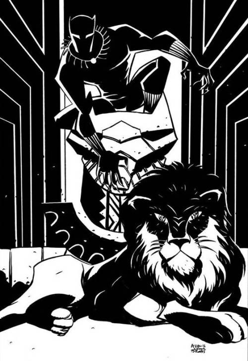 superheroesincolor - Black Panther by Mark Brooks / Michael Avon...