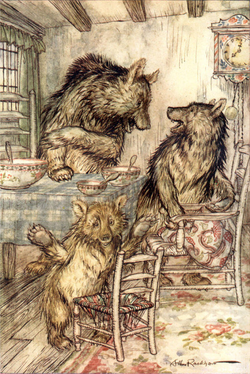 RACKHAM Arthur (1867-1939). Goldilocks and the Three Bears. by Halloween HJB flic.kr/p/2jtQ4