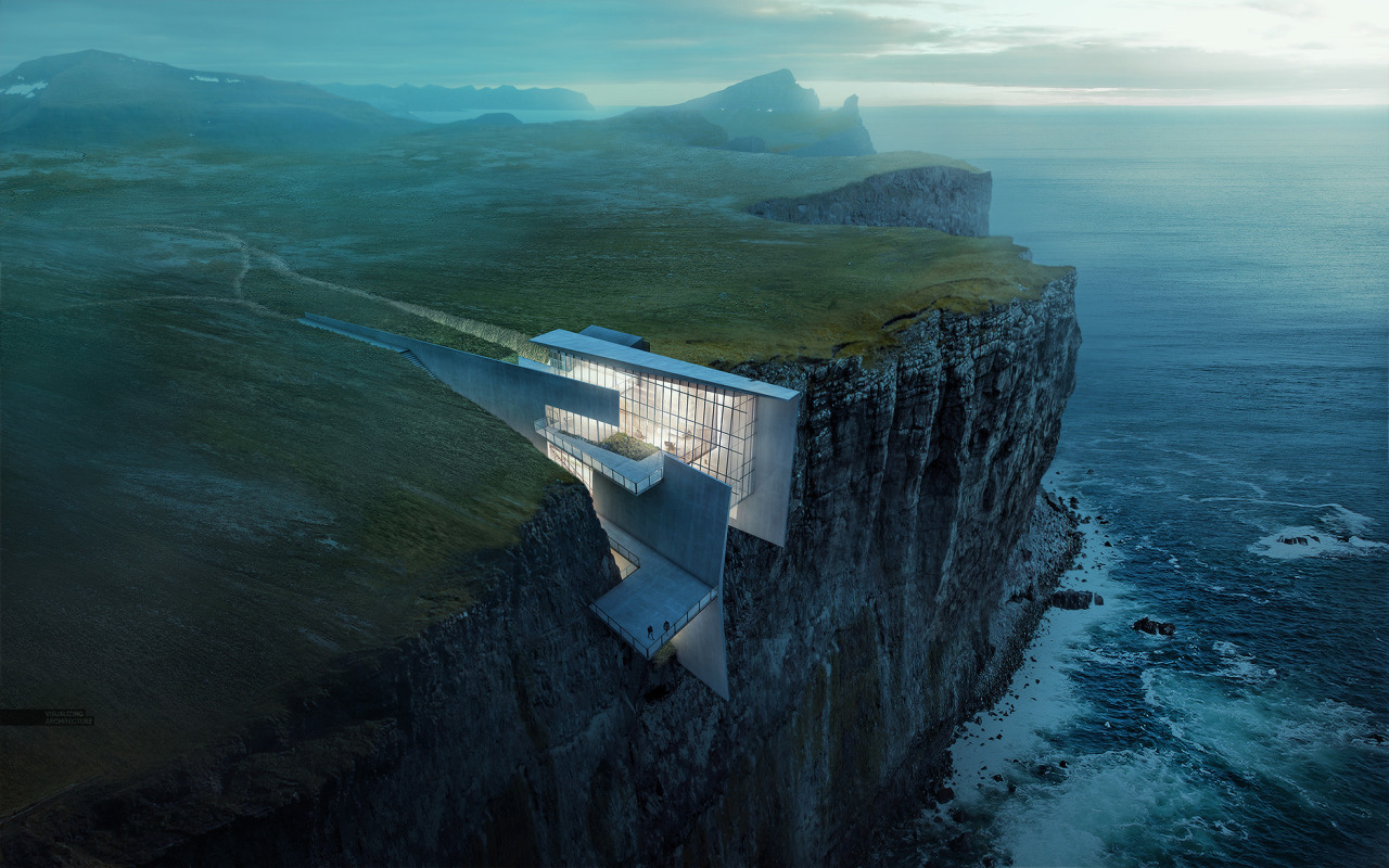 arkitekcher:  Cliff Retreat | Alex HogrefeLearn More -   Cliff Retreat: Finale Image