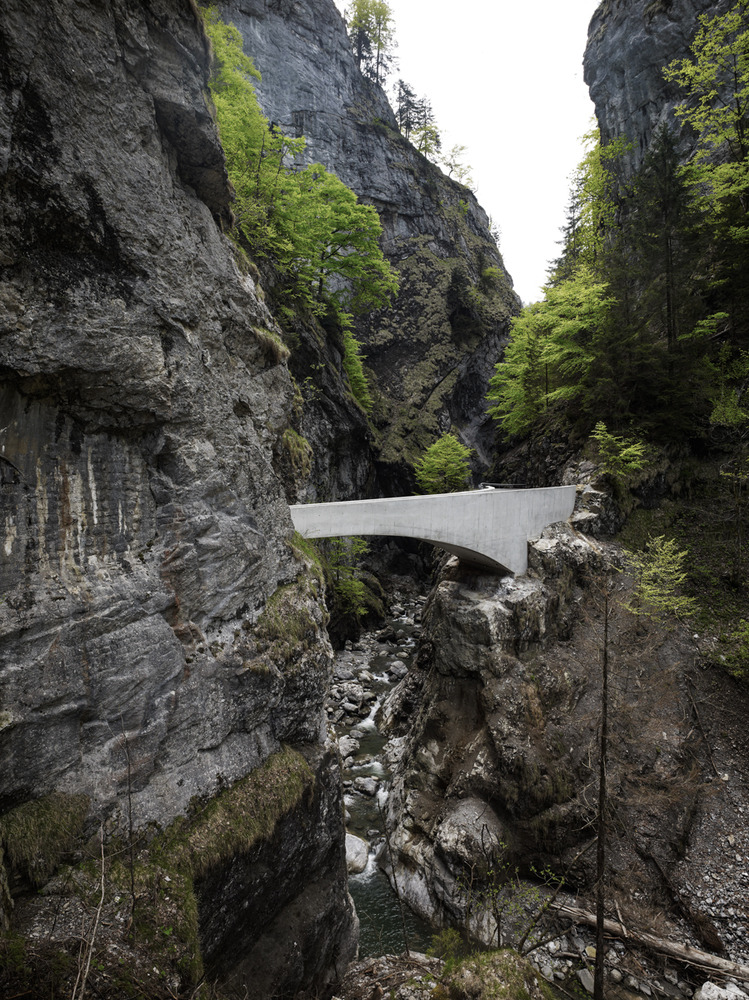 archatlas:    Schaufelschlucht Bridge   With the second arch bridge on the spectacular