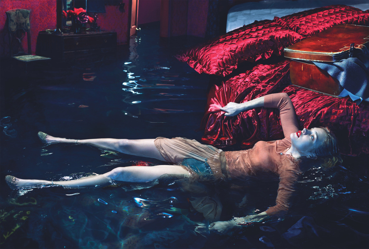 wmagazine:  In the deep end with Natalia Vodianova. Photograph by Mert Alas and Marcus