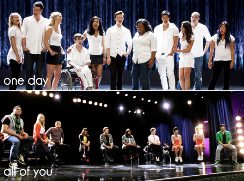10 Years of Glee ↳ and I love you guys too much to let you not make the most of it