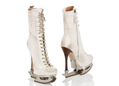 peacexlovexfashion:Skate Moss imitation ice skate boots by Dsquared2Get them here: ebay.to/2